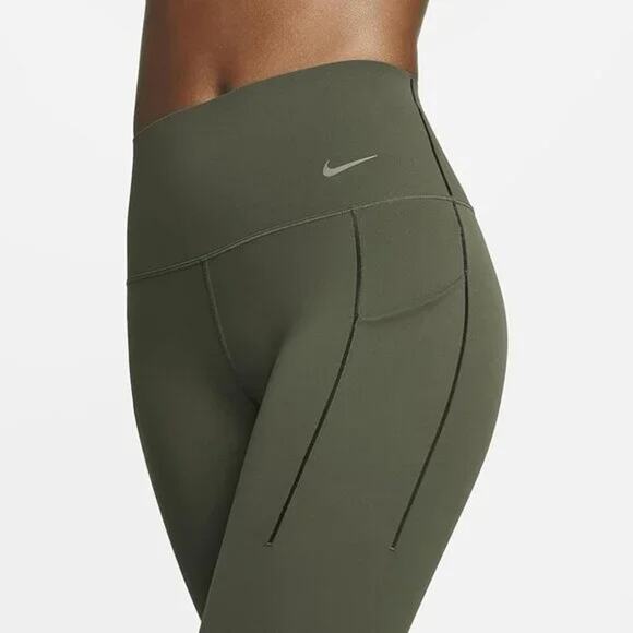 Nike Universa Dri-FIT High-Waisted Leggings | Dark Olive Green | Size XS | NWT - Picture 7 of 8